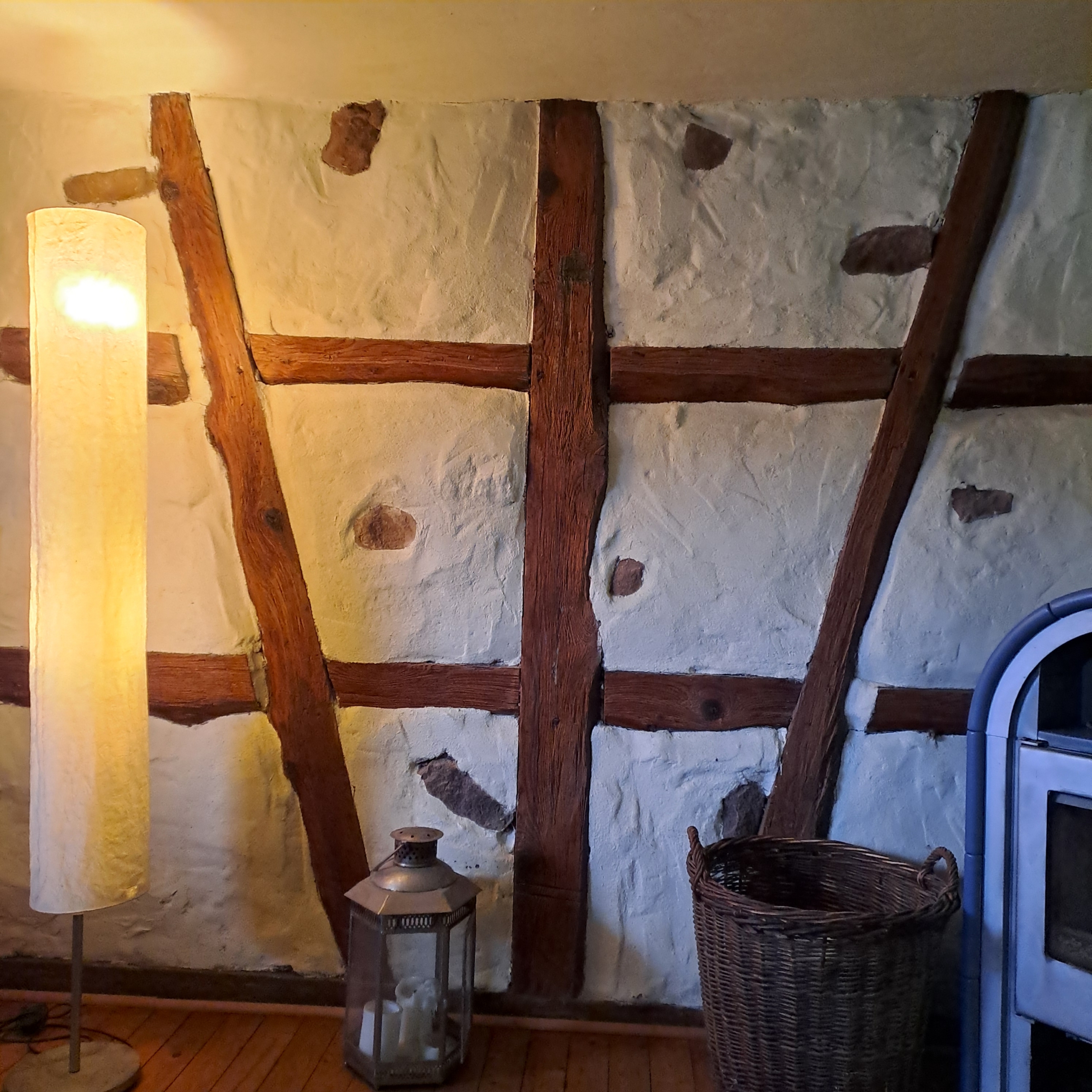 Fachwerkwand Wohnzimmer