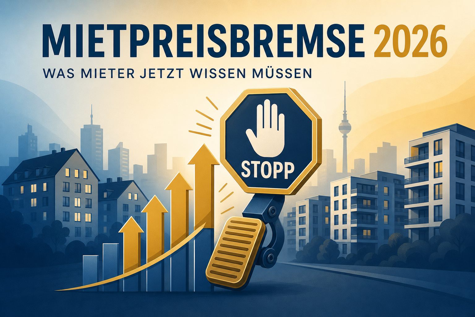 Warnhinweis zur Mietpreisbremse 2026 für Mieter in deutschen Großstädten